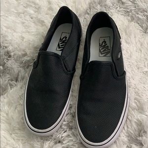 Black slip on vans